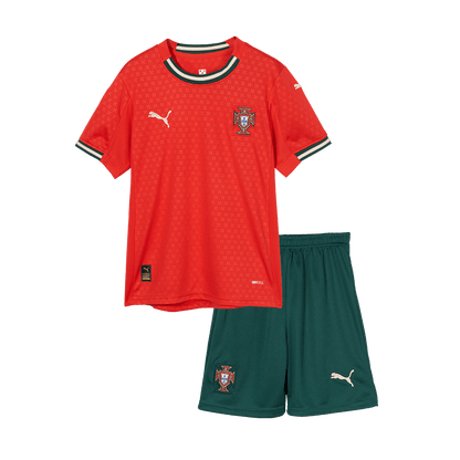 Kid's Portugal Home Soccer Jersey Kit(Jersey+Shorts) 2025 Red