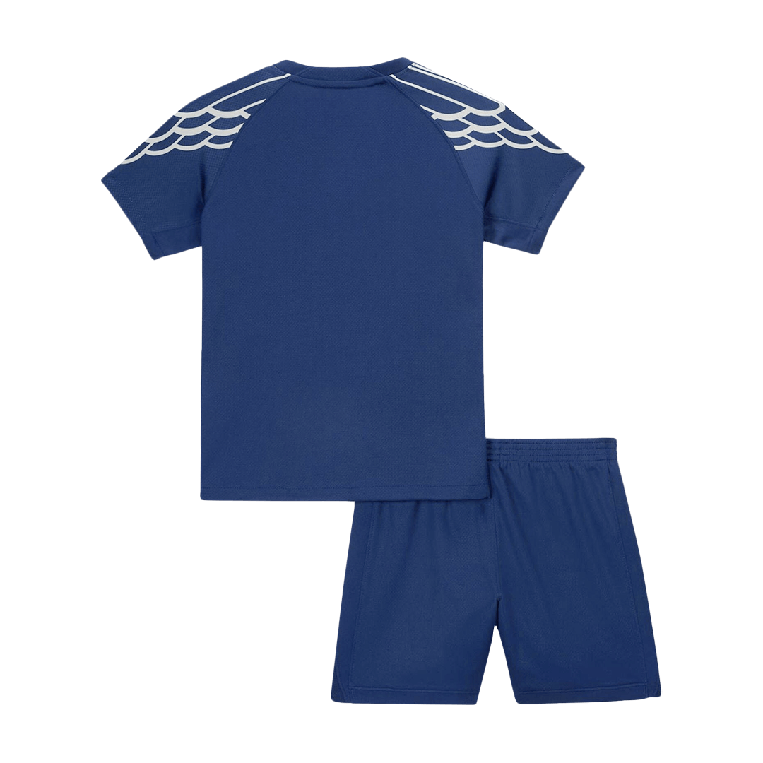 Kid's PSG Fourth Away Soccer Jersey Kit(Jersey+Shorts) 2024/25 Navy