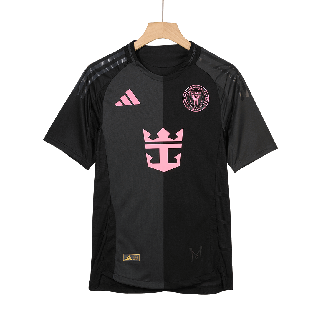 Authentic DE PAUL #7 Inter Miami CF Away Soccer Jersey 2025 Black&Gray