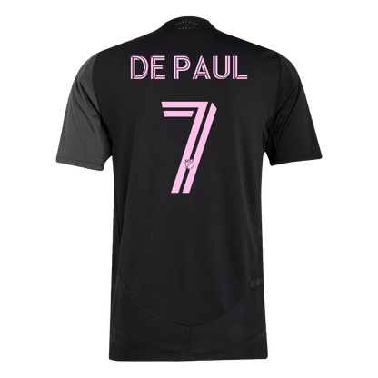 Authentic DE PAUL #7 Inter Miami CF Away Soccer Jersey 2025 Black&Gray
