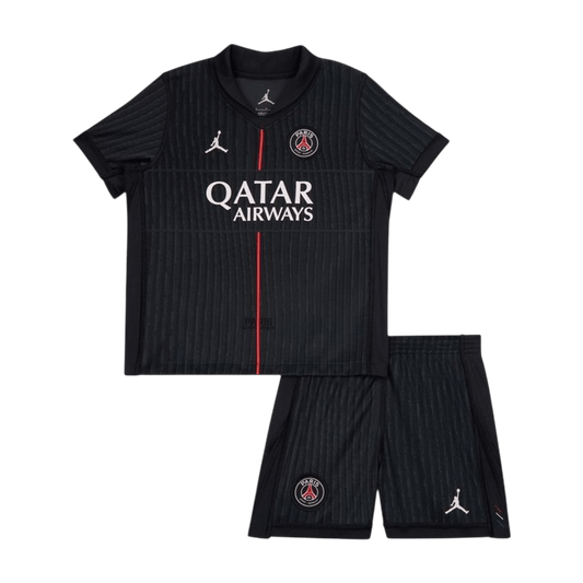 Kid's PSG Fourth Away Soccer Jersey Kit(Jersey+Shorts) 2025/26