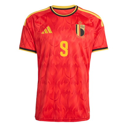 LUKAKU #9 Belgium Home Soccer Jersey World Cup 2026 Red