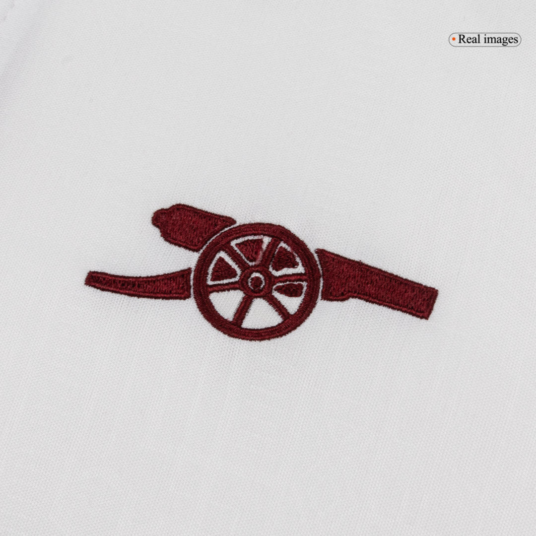 Kid's Arsenal Third Away Soccer Jersey Kit(Jersey+Shorts+Socks) 25/26 White