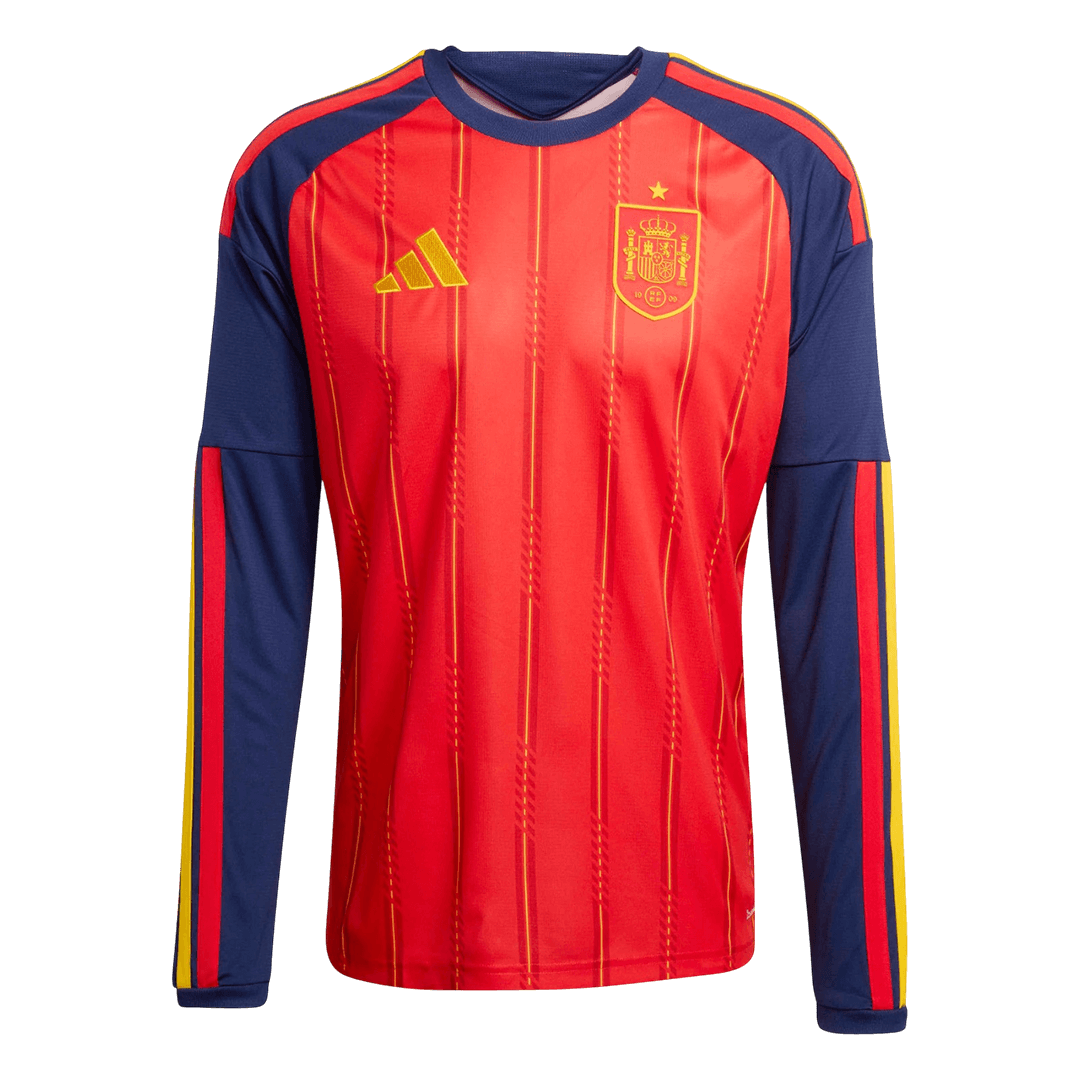 Spain Home Long Sleeve Soccer Jersey 2026