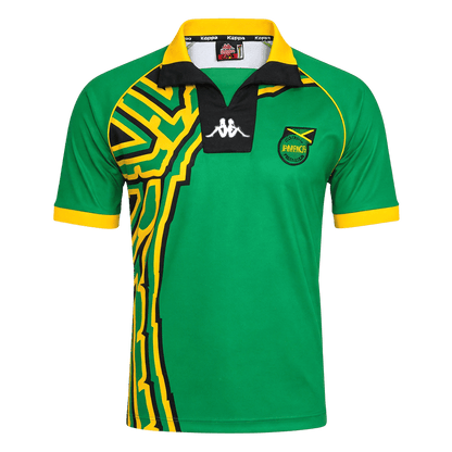 Men Retro Fan Version Jamaica Away Soccer Jersey 1998 Green