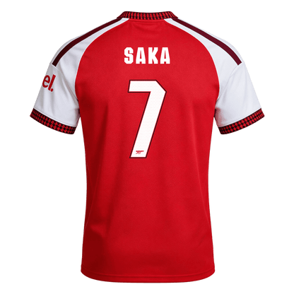 SAKA #7 Arsenal Home Soccer Jersey 26/27 Red- UCL