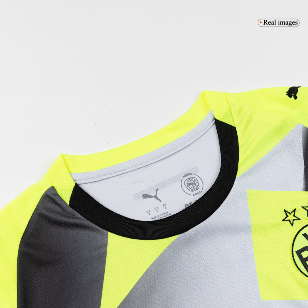 Borussia Dortmund Away Soccer Jersey Kit(Jersey+Shorts) 2025/26