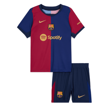 Kid's Barcelona Home Soccer Jersey Kit(Jersey+Shorts) 2024/25
