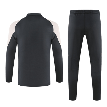 Men's Real Madrid Zipper Sweatshirt Kit (Top+Pants)  2024/25 Football Kit UK