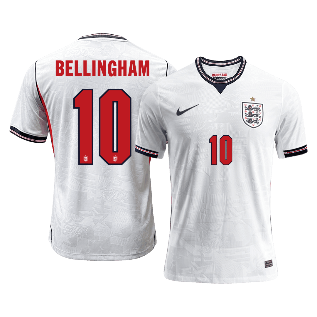 Authentic BELLINGHAM #10 England Home Soccer Jersey 2026