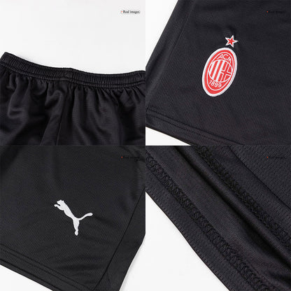 Kid's AC Milan Home Soccer Jersey Kit(Jersey+Shorts+Socks) 2025/26 Red&Black