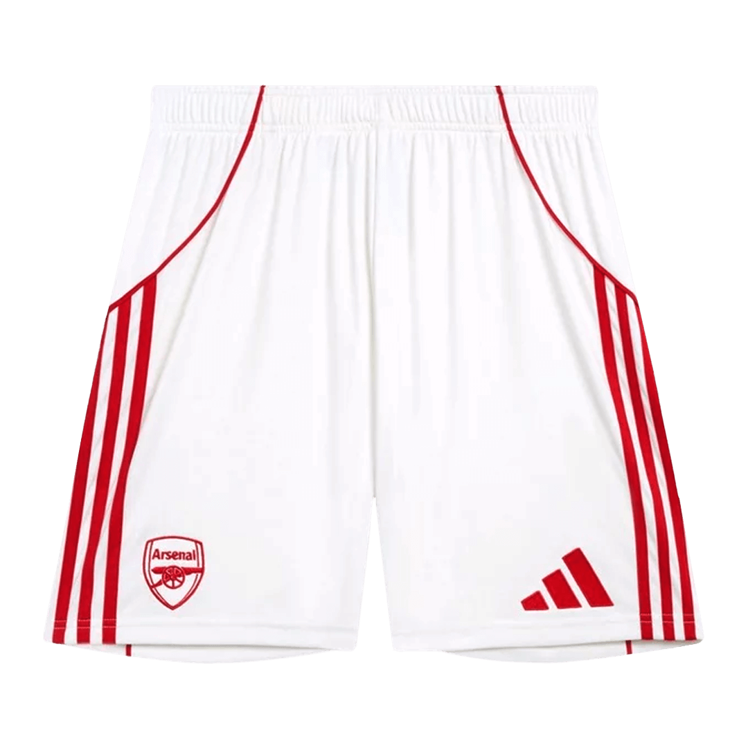 Arsenal Home Soccer Shorts 25/26 White