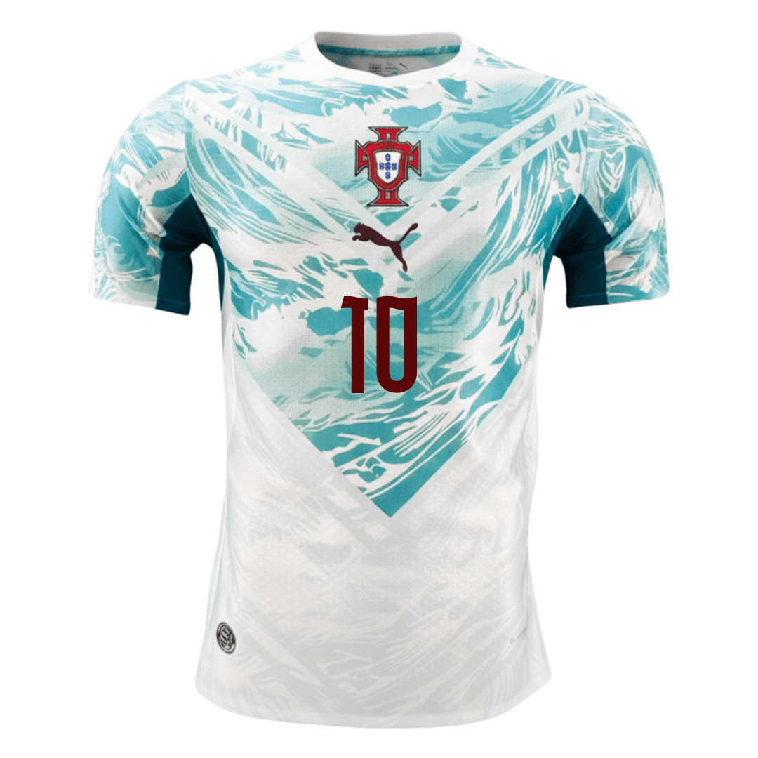 Authentic BERNARDO #10 Portugal Away Soccer Jersey 2026
