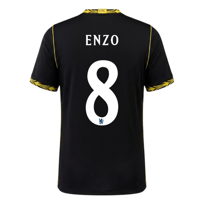 ENZO #8 Chelsea Away Soccer Jersey 2026/27 Black - Cup Printing
