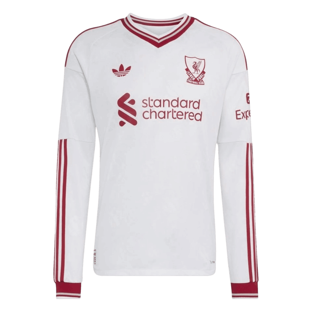 Player Version Liverpool Away Long Sleeve Soccer Jersey 2026/27 White