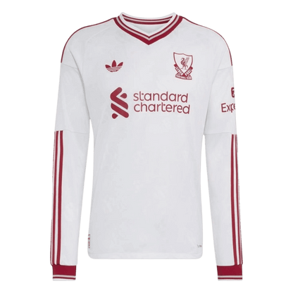 Player Version Liverpool Away Long Sleeve Soccer Jersey 2026/27 White