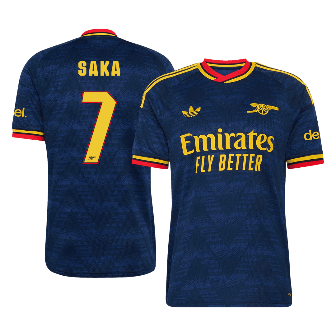 SAKA #7 Arsenal Away Soccer Jersey 2026/27 Royal Blue - UCL