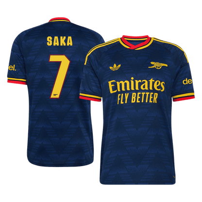 SAKA #7 Arsenal Away Soccer Jersey 2026/27 Royal Blue - UCL