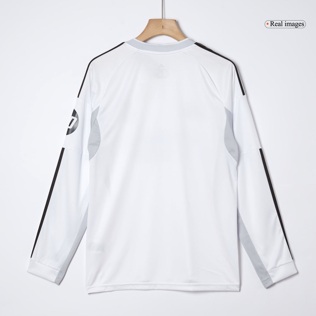 Real Madrid Home Long Sleeve Soccer Jersey 2025/26 White