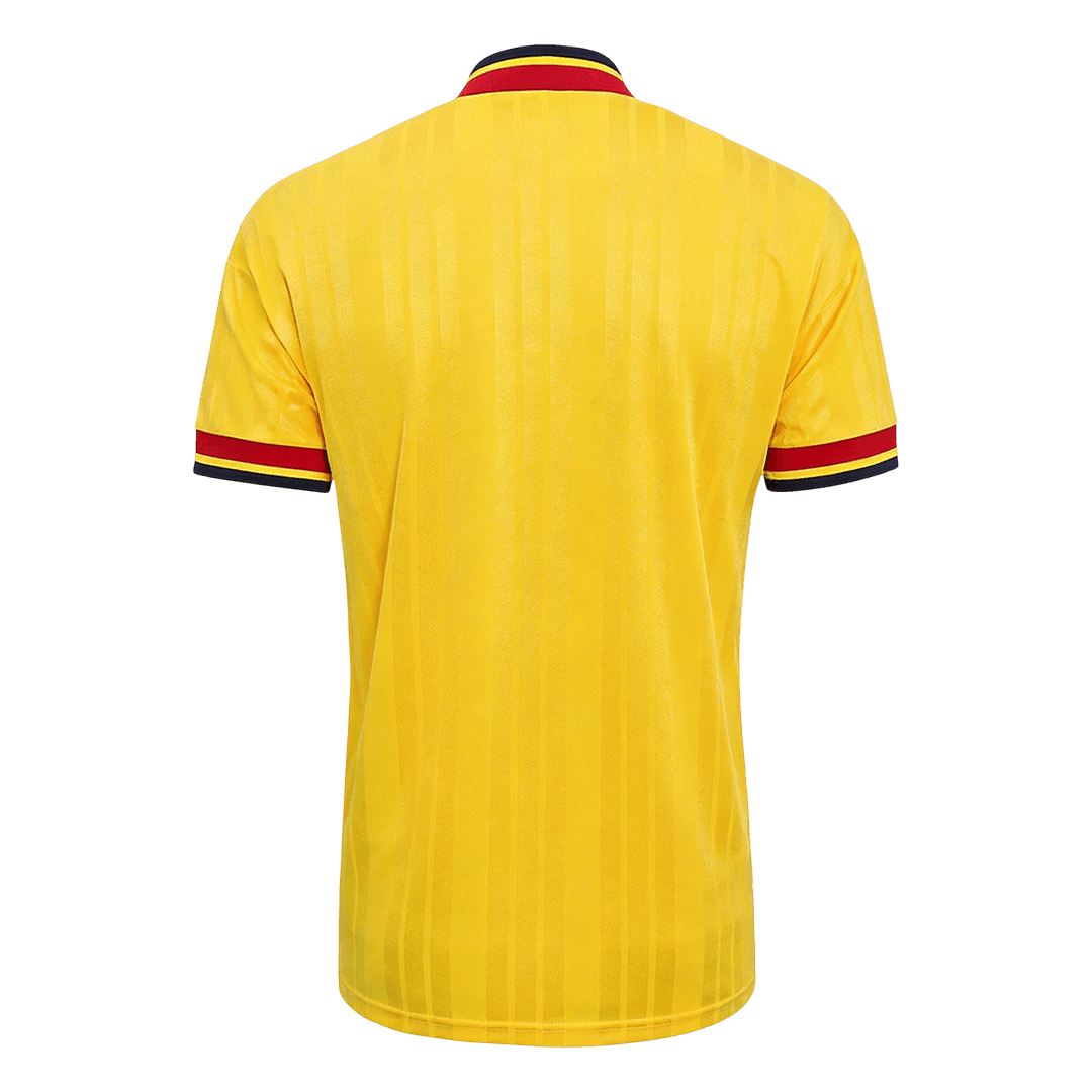 Men Retro Fan Version Arsenal Away Soccer Jersey 1993/94 Yellow