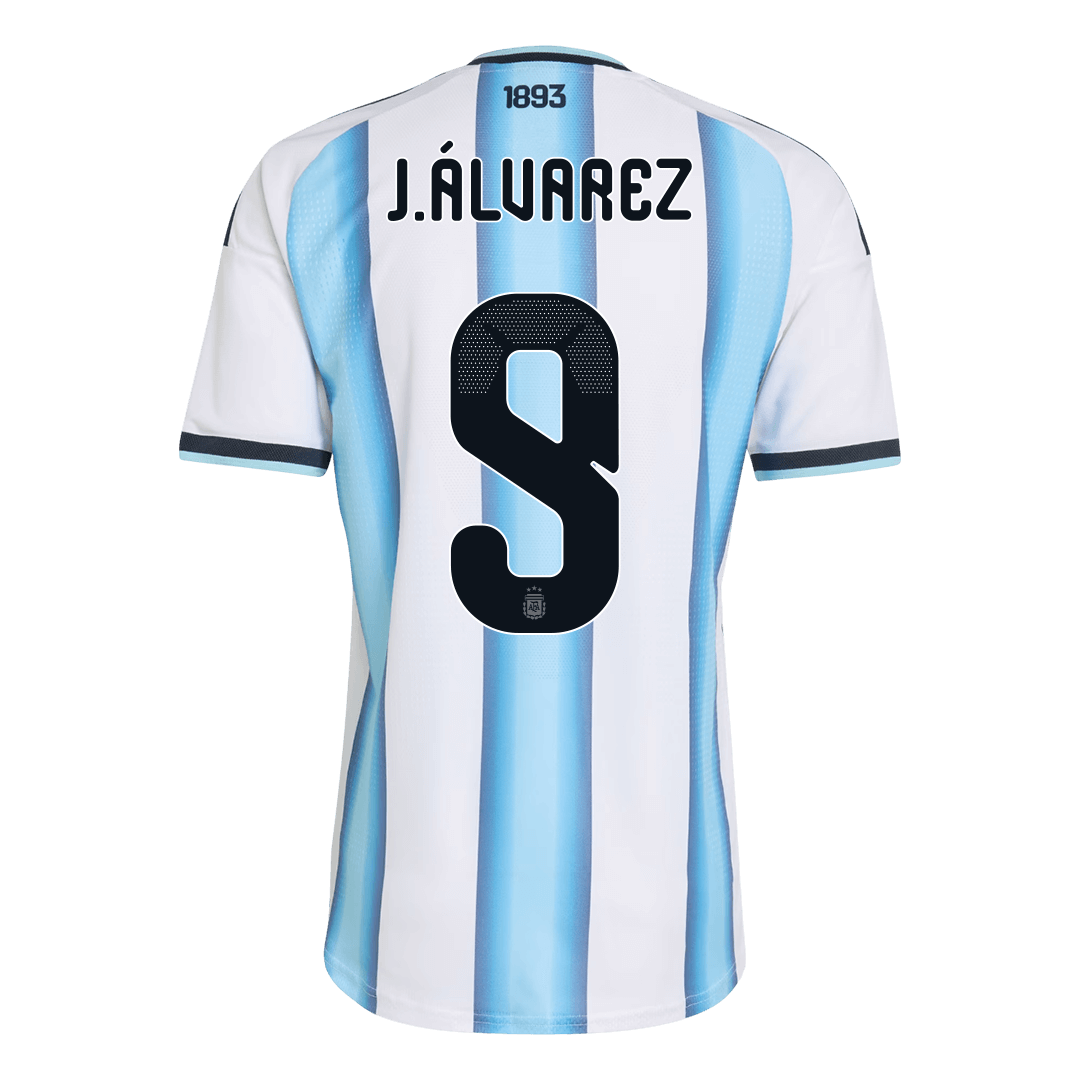 Authentic J.ÁLVAREZ #9 Argentina Home Soccer Jersey 2026
