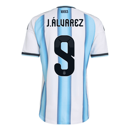 Authentic J.ÁLVAREZ #9 Argentina Home Soccer Jersey 2026