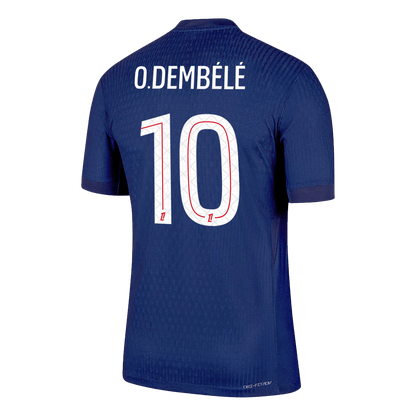 Authentic O.DEMBÉLÉ #10 PSG Home Soccer Jersey 2025/26 Navy