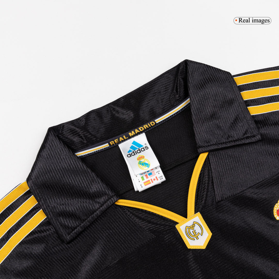 Retro 99/01 Real Madrid Away Soccer Jersey Black