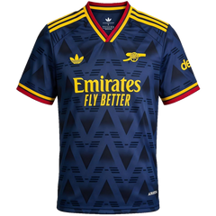 Arsenal Away Soccer Jersey 2026/27 Royal Blue - transparent background