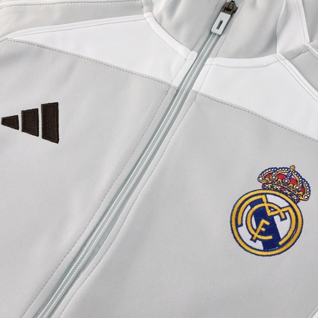 25/26 Real Madrid Training Jacket Kit(Jacket+Pants) Gray