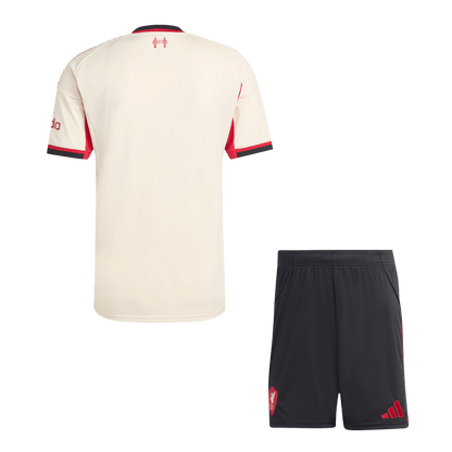 Liverpool Away Soccer Jersey Kit(Jersey+Shorts) 25/26 White