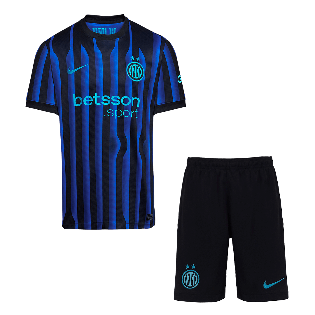 Inter Milan Home Soccer Jersey Kit(Jersey+Shorts) 2025/26 Blue&Black