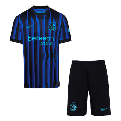 Inter Milan Home Soccer Jersey Kit(Jersey+Shorts) 2025/26 Blue&Black