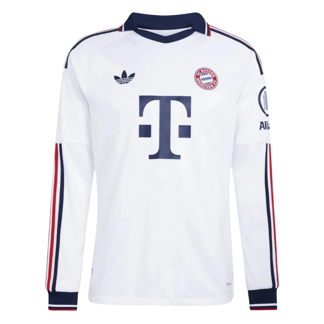 Bayern Munich Away Long Sleeve Soccer Jersey 2026/27 White