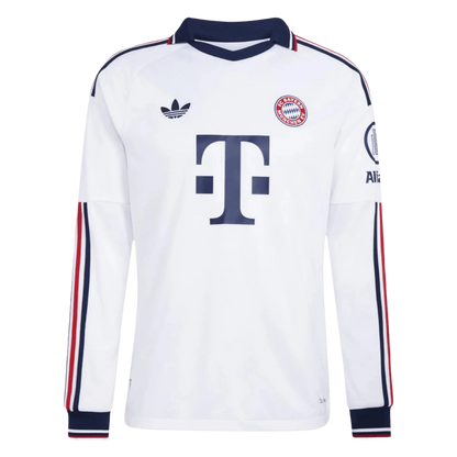 Bayern Munich Away Long Sleeve Soccer Jersey 2026/27 White