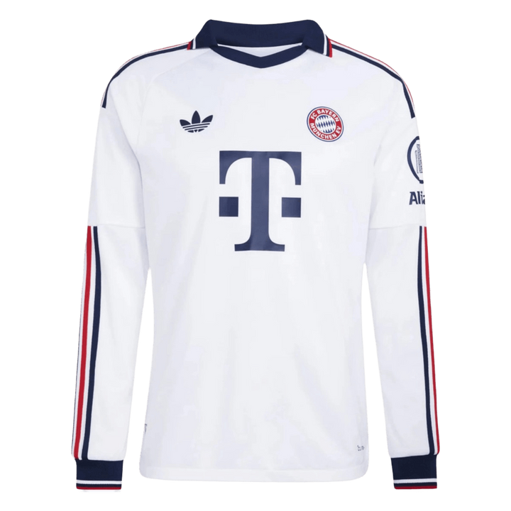 Bayern Munich Away Long Sleeve Soccer Jersey 2026/27 White