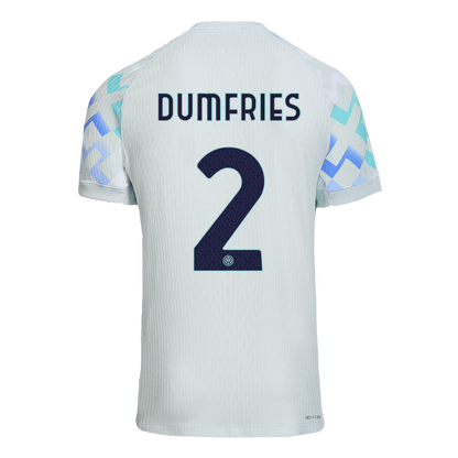Authentic DUMFRIES #2 Inter Milan Away Soccer Jersey 2025/26
