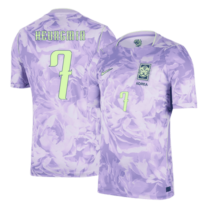 HEUNGMIN #7 South Korea Away Soccer Jersey World Cup 2026 Purple