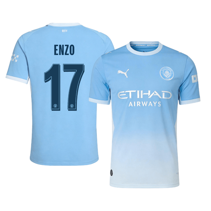 Authentic ENZO #17 Manchester City Home Soccer Jersey 2026/27