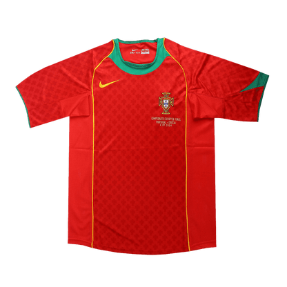 Retro 2004 Portugal Home Soccer Jersey -Euro Final