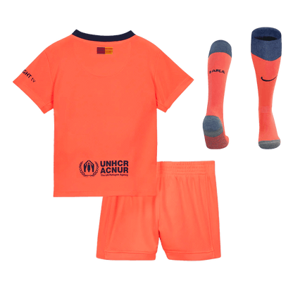 Kid's Barcelona Third Away Soccer Jersey Kit(Jersey+Shorts+Socks) 2025/26