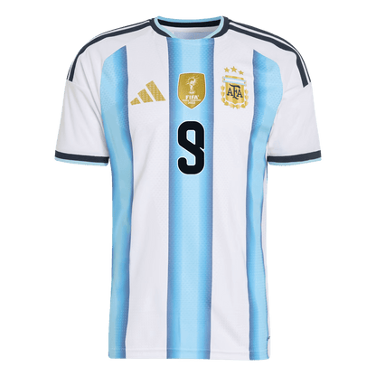 Authentic J.ÁLVAREZ #9 Argentina Home Soccer Jersey 2026