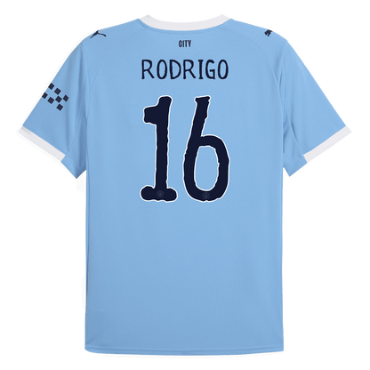 RODRIGO #16 Manchester City Home Soccer Jersey 2025/26 Blue - Club World Cup