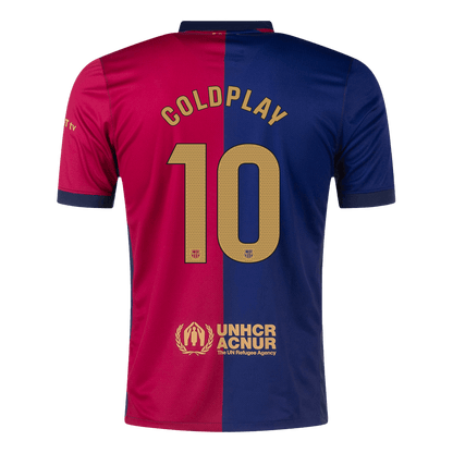 COLDPLAY #10 Barcelona Home Soccer Jersey 2024/25 - COLDPLAY