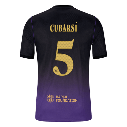 Authentic CUBARSÍ #5 Barcelona Away Soccer Jersey 2026/27