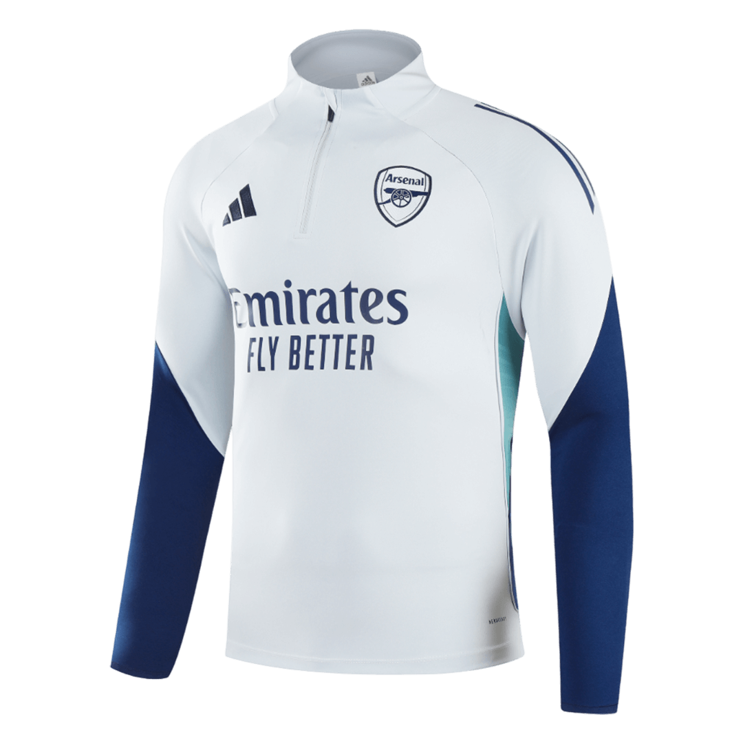 Arsenal Zipper Sweatshirt Kit(Top+Pants) 25/26 White