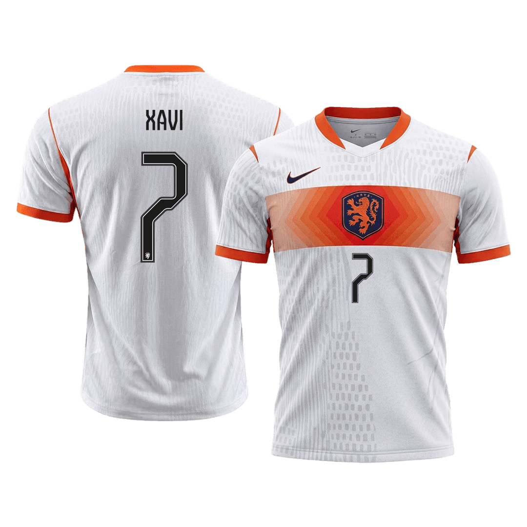 Authentic XAVI #7 Netherlands Away Soccer Jersey 2026