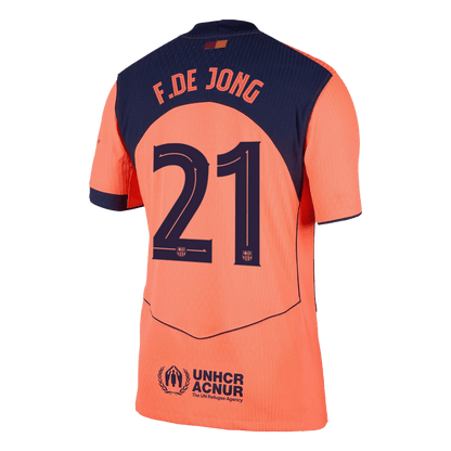 Authentic F.DE JONG #21 Barcelona Third Away Soccer Jersey 2025/26