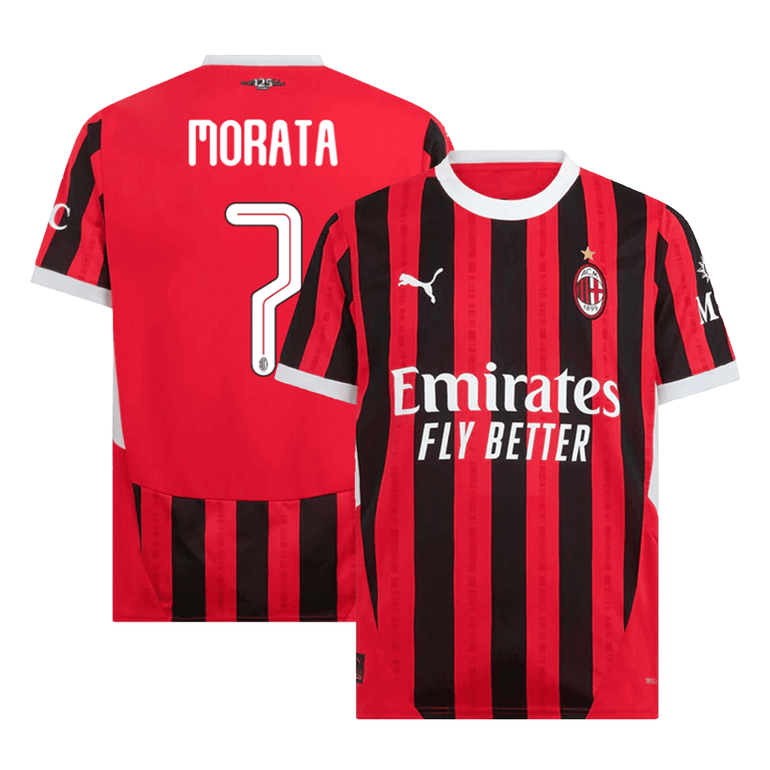 MORATA #7 AC Milan Home football shirt 2024/25 - UCL