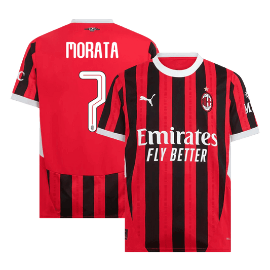 MORATA #7 AC Milan Home football shirt 2024/25 - UCL